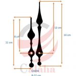 عقربه ساعت دیواری 12 سانتی‌متری