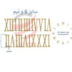 اعداد ساعت دیواری